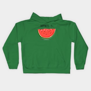 Happiness is Watermelon Kids Hoodie